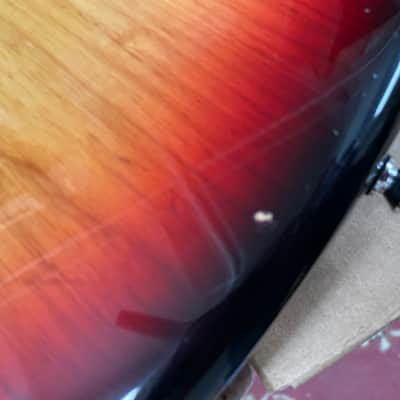 Warmoth Jazzmaster body 2018 Black /red/yellow burst image 11