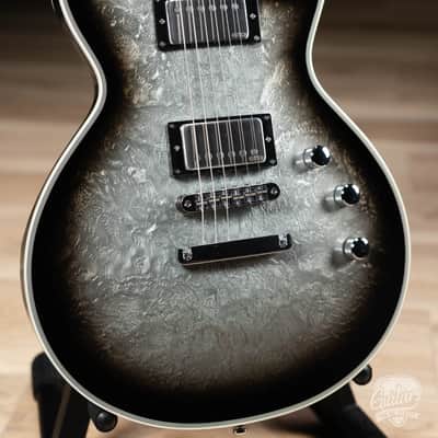 ESP Eclipse Custom Original Series Guitar w/ Case – Silver Liquid Metal Burst image 3