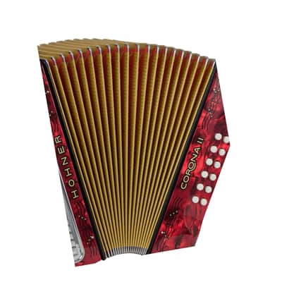 Hohner 3523FR Corona II Classic Accordion (FBEb Keys, Pearl Red) image 3