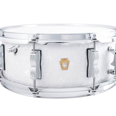 Ludwig *Pre-Order* Legacy Mahogany Jazz Fest 5.5x14" White Marine Pearl Snare Drum | Made in the USA | NEW | Special Order | Authorized Dealer image 1