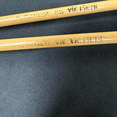 VINTAGE Vic Firth M46 Mike Mainieri Vibe Mallets, Rattan, Pink, 1 Pair-GOOD image 2