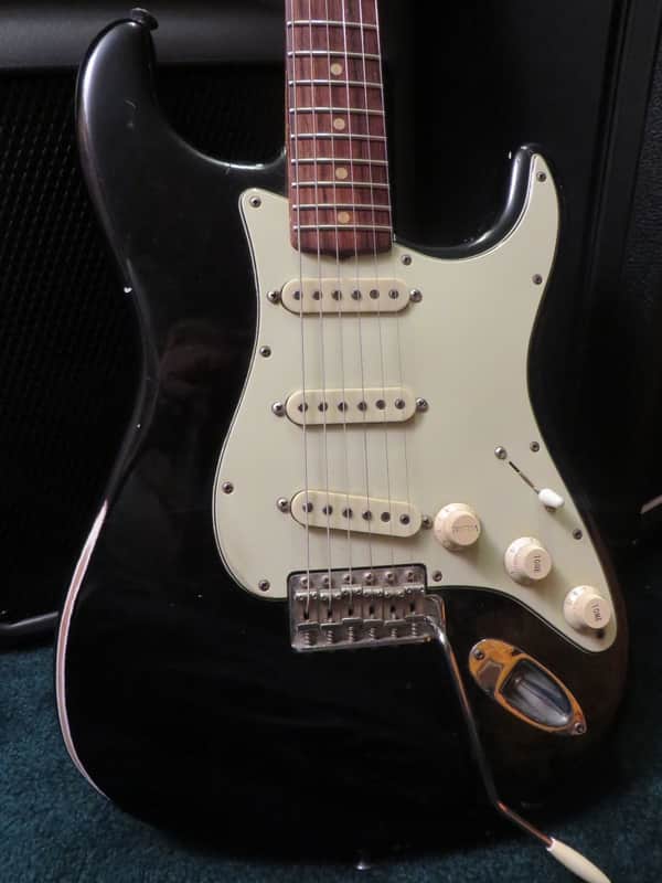 1960 Fender Custom Shop John Cruz Relic Strat Jet Black image 1