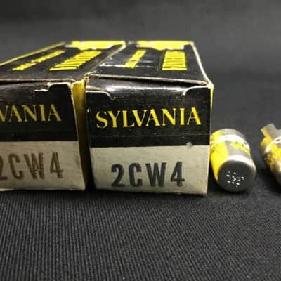 PAIR SYLVANIA 2CW4 NOS Triode Nuvistor VINTAGE VACUUM TUBES Tested USA D.4995-D image 4