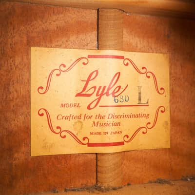 1960s Lyle 680-L Hummingbird Set Neck Vintage Dreadnought Acoustic Guitar Japan w/ Case image 6
