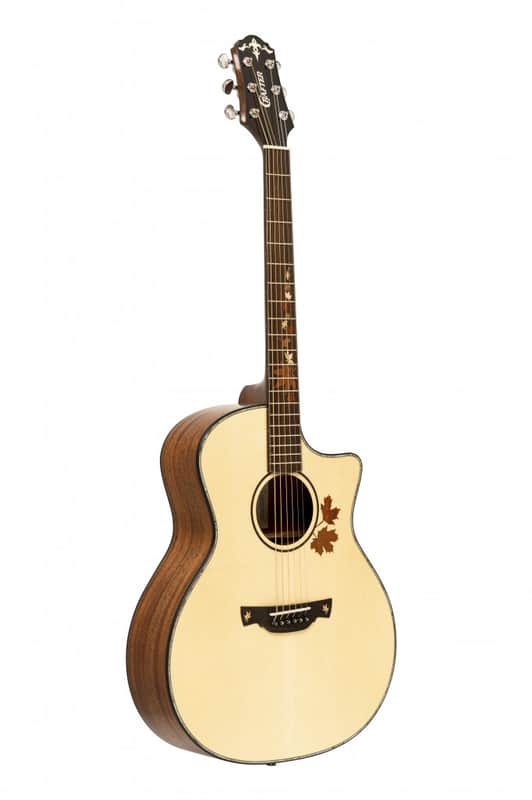 Crafter AL G-MAHO CE Anniversary MAHO Series Grand Auditorium Cutaway Autums Leaves Inlay Design Solid Spruce Top Mahogany Neck 6-String Acoustic-Electric Guitar w/Gig Bag image 1