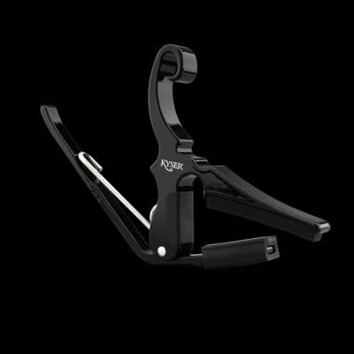 Kyser Quick-Change Drop-D Acoustic Guitar Capo, Black image 1