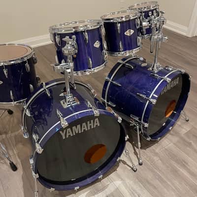 Yamaha Beech Custom Drums - Made in Japan - Blueberry image 3