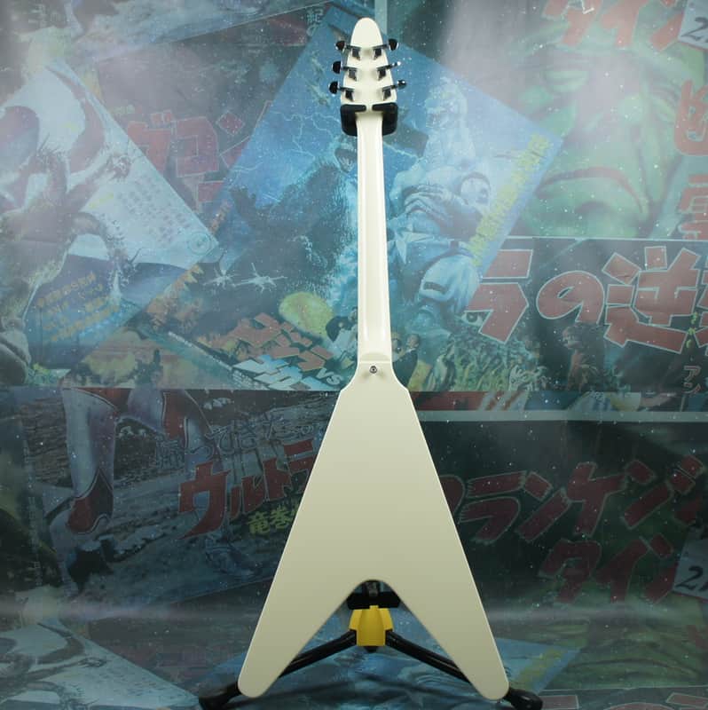 Edwards Flying V E-FV 120 2000's Vintage White MIJ ESP Japan | Reverb