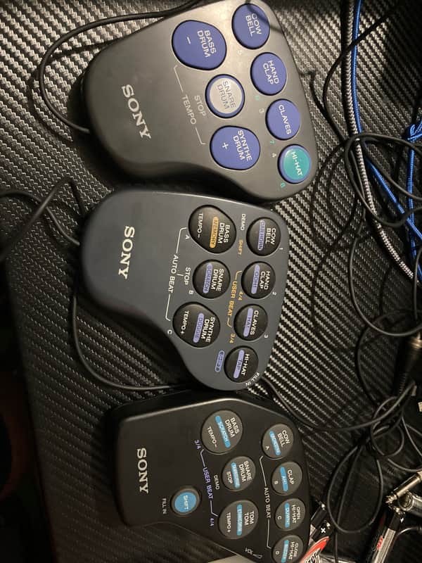 Sony DRP-1 DRP-2 DRP-3 Drum Pad Set 1980’s image 1