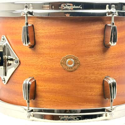 Slingerland Radio King Prototype drum set Satin Mahogany. 13/16/22/6.5 image 10