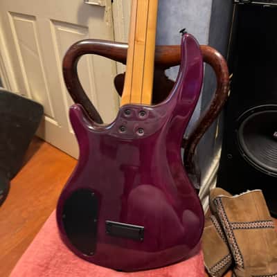 Dean Edge 5 string bass guitar - Purple image 12