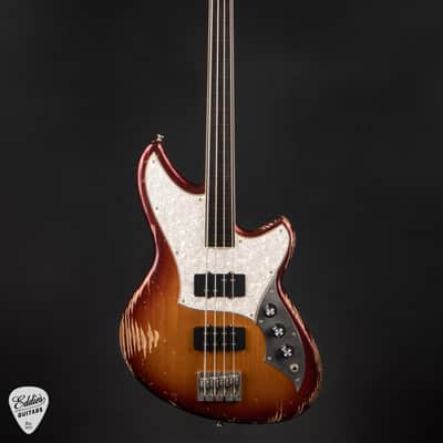 Novo Ivorus Bass Fretless - Mayan Burst #26122 image 3