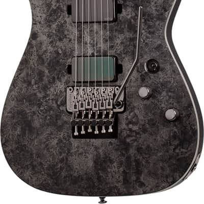 Schecter C-1 Ernie C Signature Body Count Electric Guitar, Ebony Fingerboard, Satin Black Reign image 1