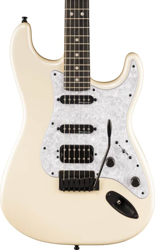 Fender Player Fusion Stratocaster HSS Limited Edition Electric Guitar, Ebony Fingerboard, Olympic Pearl