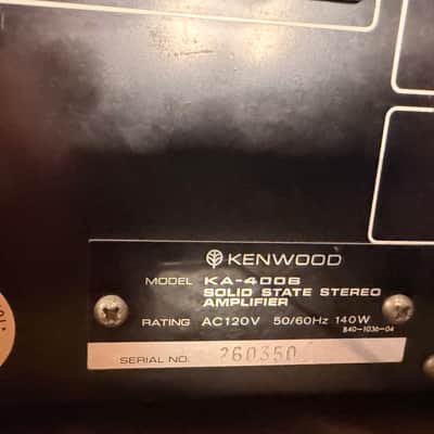 Kenwood KA-4006 Stereo Integrated Amplifier **tested** image 14