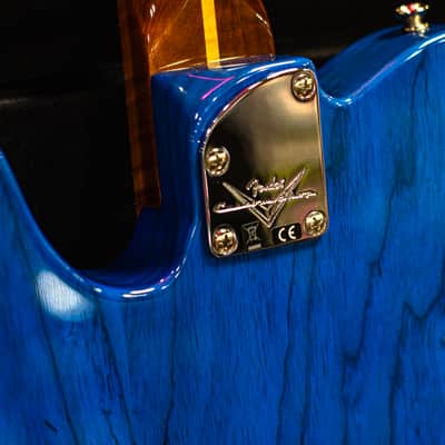 Fender CS American Custom Tele NOS 1-P R3AF MN SBT 2025 - Sapphire Blue Transparent image 8