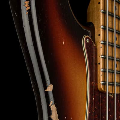 Fender Custom Shop Empire 58 Precision Bass Heavy Relic - Faded Aged Chocolate 3-Color Sunburst #87001 image 10