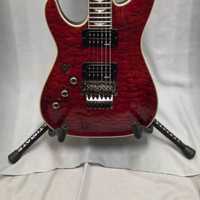 Schecter Omen Elite-6 FR Left-Handed 2021 - Present - Black Cherry Burst image 2