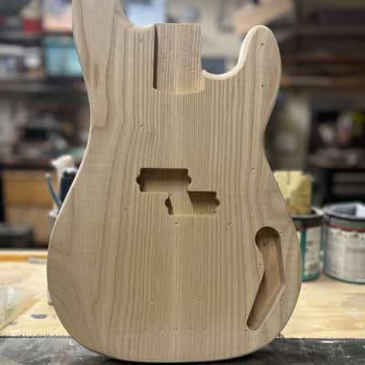 Madlad Instruments Ash Precision Bass PBass Style Body (custom made with pride in north Texas) - Unfinished image 1
