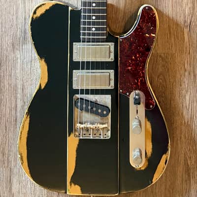Big River “Liam” • Heavy Aged Black over Metallic Gold Top Nitro • R.Maple/Rosewood • Onamac Pick Ups image 2