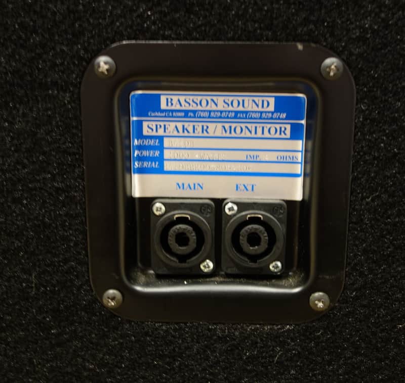 Basson 4x10 B410B 1000 bass cabinet with cover and casters | Reverb