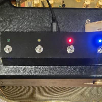 Custom Crate Footswitch for Crate BV150 BV300 BV150HB BV300HB RFX-200S VTX-200S BVFS4 4-Button Handwired with 15-Foot Cable - 5-Pin DIN image 3