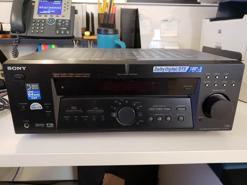Sony STR DE575 5.1 Channel 500 Watt Receiver Black image 1