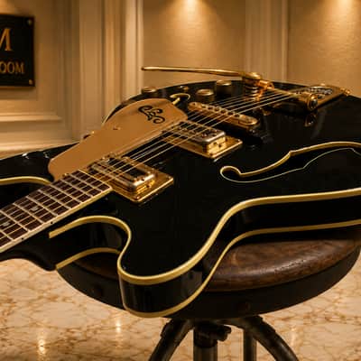 GRETSCH Shot Jackson 1970s - Black. Prototype build by Gretsch for Shot Jackson who sold Sho-Bud to Gretsch image 9
