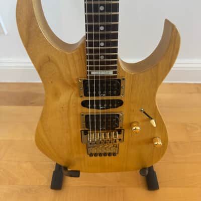 Ibanez RRG6 Custom Made Natural Ash Reverse Headstock Spot Model 1994 FujiGen Japan RG670 image 5