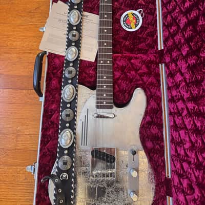 James Trussart Steelcaster Gator Top 2002 - Chrome Gator Skin image 7