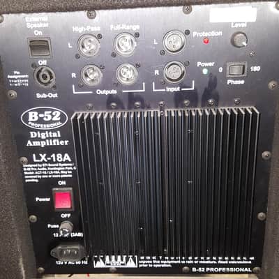Set of TWO B52 Professional LX-18A Folded Horn Powered Subwoofers (B-52 subs) image 3