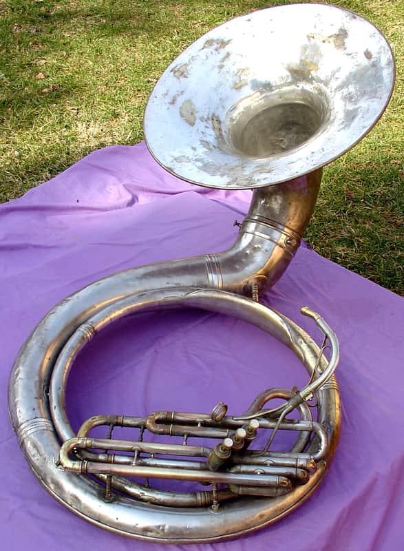 Vintage  Conn 32K "Naked Lady" sousaphone image 1