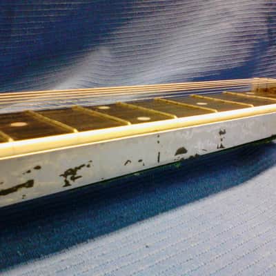 Dobro Cast aluminum lap steel 1930's black & raw aluminum image 7