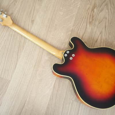 1968 Mosrite Celebrity I Vintage Hollowbody Electric Guitar w/ Case image 15