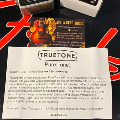 Truetone #V2PTB Pure Tone Buffer - Eliminates Cable Capacitance and Tone Sucking! image 3