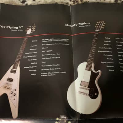 Gibson Jimi Hendrix Poster Catalog 1993 Flying V Explorer Firebird Melody Maker Nighthawk image 2