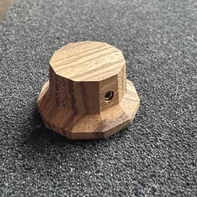 Guilford Zebrawood 1122 Facet Cut Volume/Tone potentiometer knob - 1.5mm set Screw / 6mm shaft image 1
