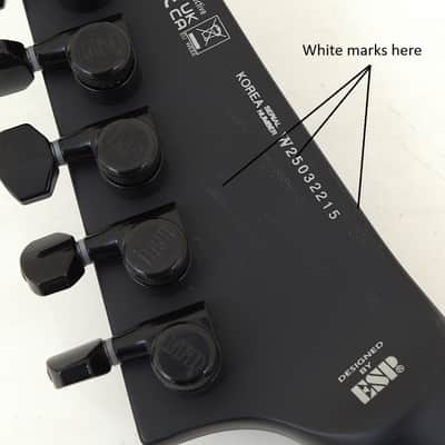 ESP LTD MH-1000B Baritone Guitar Black Satin B-Stock 2215 image 10