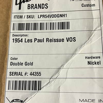 2025 Gibson Custom 1954 Les Paul Goldtop Reissue VOS Electric Guitar Double Gold image 10
