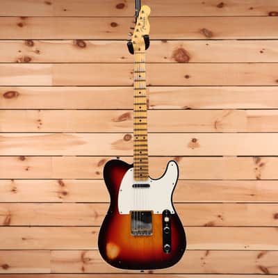 Fender Custom Shop 1959 Custom Telecaster Relic - Wide Fade Chocolate 3 Tone Sunburst-CZ574969 image 4