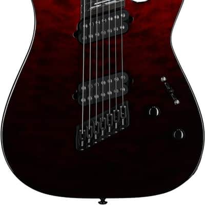 Schecter Reaper-7 Elite Multiscale 7-string Electric Guitar - Blood Burst (2182) image 5