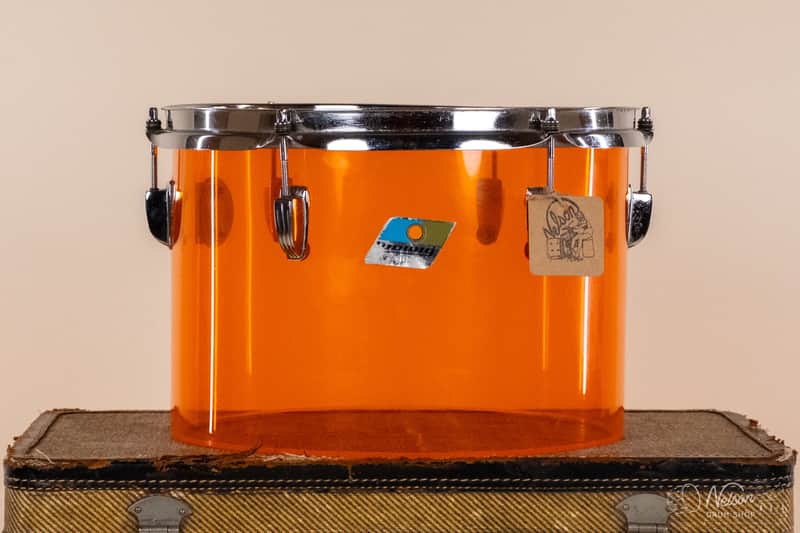 1970s Ludwig / RCI Vistalite Amber Concert Tom - 9x13