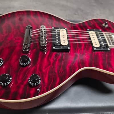 ESP Eclipse II Singlecut AAA Quilt Top 4-Knob LP Seymour Duncan HH Pro Artist Studio Red Guitar MIJ Japan STBC image 7