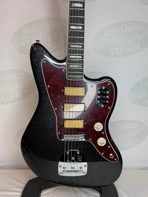 Fender Fender Limited Edition Gold Foil Jazzmaster 2026 - Black Sparkle