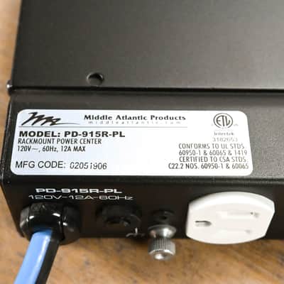 Middle Atlantic PD-915R-PL 9-Outlet Rackmount Power Distribution Unit CG013XC image 10