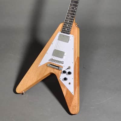 Vintage Strings Flying V - Soild Mahogany 2020's - Natural Matt image 1