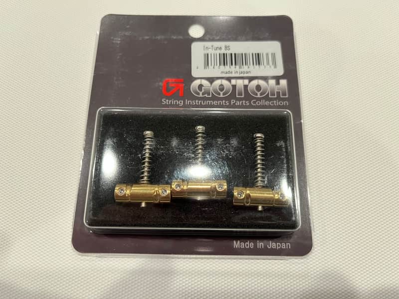 Gotoh Brand New In-Tune Compensated Saddles for Telecaster-style Guitars - Brass image 1