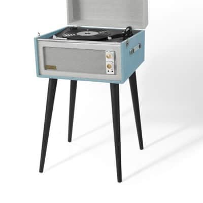 Crosley CR6233F-TN Dansette Bermuda Bluetooth in/Out Portable Vinyl Record Player Turntable with Aux-in, Tourmaline (Open Box) image 2