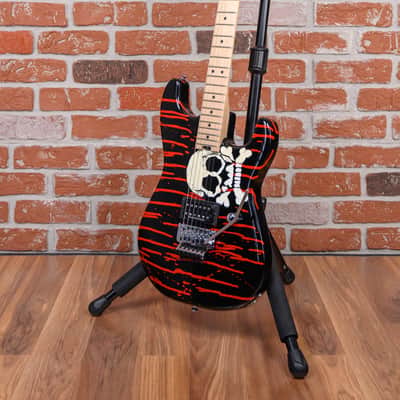 Charvel Warren DeMartini Signature Pro-Mod Blood and Skull Graphic 2021 w/Hard Shell Case image 5