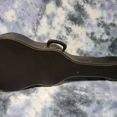 1960's Kay Musical Note Faux Tiger Stripe Parlor Student Guitar Pro Setup Original Soft Shell Case image 12